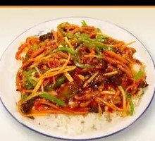 Fish-Flavored Shredded Pork Rice Bowl