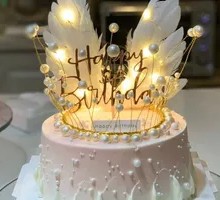 Pearl Goddess Crown Cake