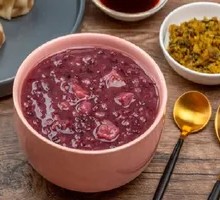 Purple Sweet Potato Black Rice Porridge