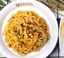 Shrimp and Scallion Oil Noodles