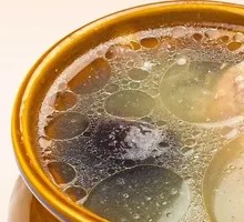 Century Egg and Pork Dumpling Soup