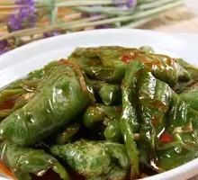Braised Green Pepper with Tiger Stripes