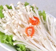 Fried Enoki Mushrooms
