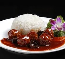 Braised Meatballs Rice Bowl