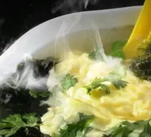 Seaweed Egg Drop Soup