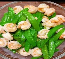 Snow Peas with Shrimp