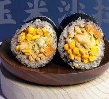 Light-Fat Corn Salad Rice Balls