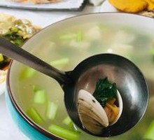 Clear Clam and Tofu Soup