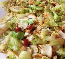 Stir-Fried Cabbage with Sauce