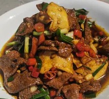 Pork Liver and Beef Tripe Stir-fry