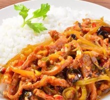 Fish-Flavored Shredded Pork Rice Bowl