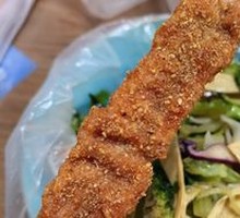 Pork Tenderloin Fried Skewers