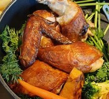 Smoked Herb Roast Chicken with Thai Sweet and Spicy Sauce