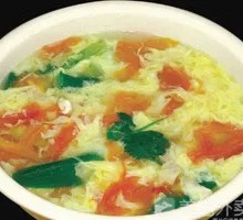 Tomato Egg Seaweed Soup