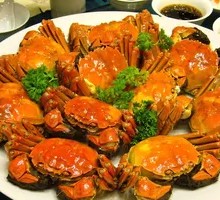 Steamed Small River Crab