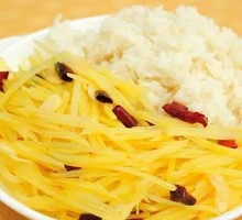 Spicy and Sour Potato Noodles with Rice