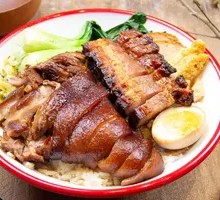 Pork Trotter and Char Siu Rice Combo