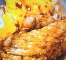 Braised Pancake with Pork Tenderloin and Fried Egg