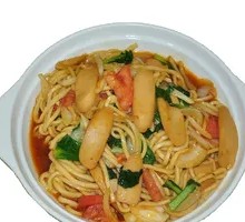 Chicken and Ham Fried Noodles