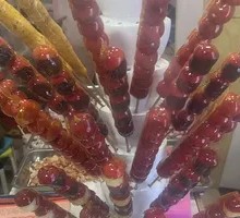 Red Bean Paste Candy Apples