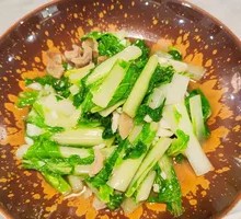 Fried Pork Crumbs with Bok Choy