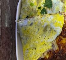 Pure Mung Bean Pancake with Two Eggs and Fruit Peel