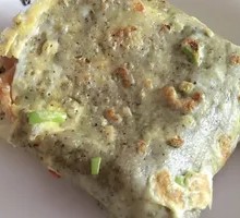 Mung Bean Pancake with Two Eggs