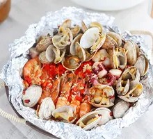 Luxury Foil-Grilled Scallops with Vermicelli