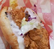 Spicy Chicken Leg Chinese Burger