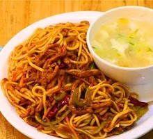 Fish-Flavored Shredded Pork Noodles