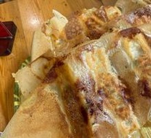 特色虾仁三鲜锅贴