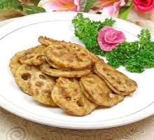 Fried Pork and Lotus Root Stuffed Dumplings