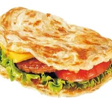 Hand-held Pancake with Egg and Pork Tenderloin