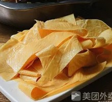 Oil-soaked tofu skin