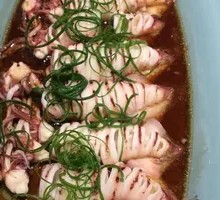 White Boiled Fresh Squid