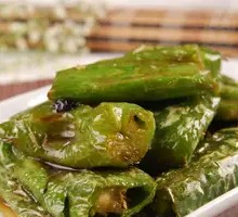 Braised Green Pepper with Tiger Stripes