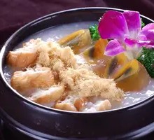 Shiitake Egg Drop Pork Porridge