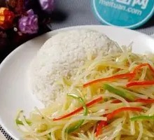 Shredded Potato Rice Bowl
