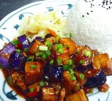 Minced Pork with Eggplant Rice