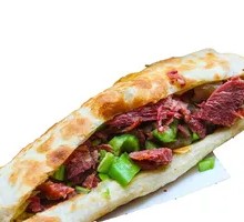 Ham-filled Flatbread