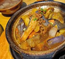 Braised Eggplant and Potato with Pork Minced in Abalone Sauce