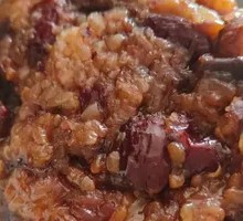 Steamed Rice Cake with Red Dates and Red Beans