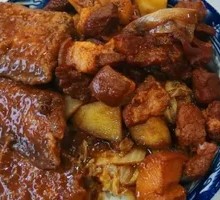 Braised Cod and Pork Rice Bowl
