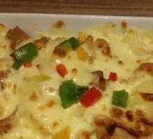 碳香鸡排菠萝焗饭