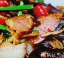 Wild Vegetable Stir-fried with Preserved Pork