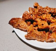 Grilled Pork with Large Skewers