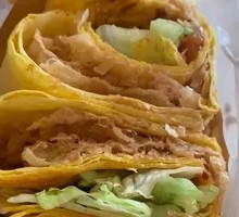 Double Egg Cornmeal Pancake