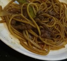 Hong Kong Black Pepper Beef Spaghetti