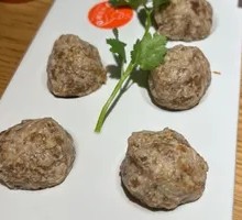 Hand-Pressed Cilantro Lamb Meatballs