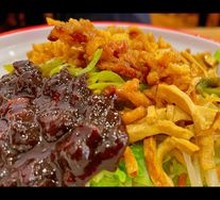 Meat丁 Fried Sauce Noodles with Egg Gravy
